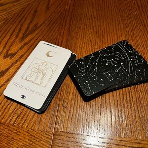 Black and gold star scape astrology Tarot Card Deck